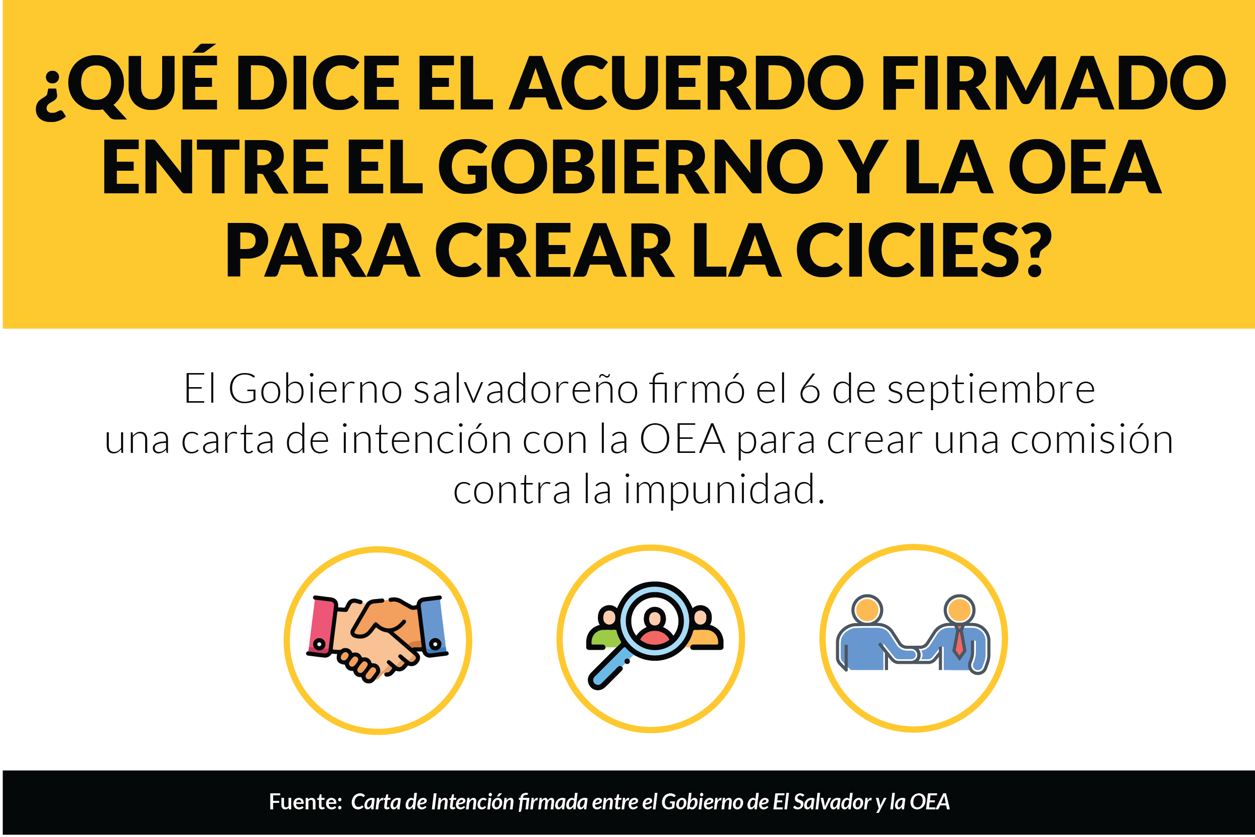 ¿Qué dice el acuerdo firmado entre el gobierno y la OEA para crear la CICIES?